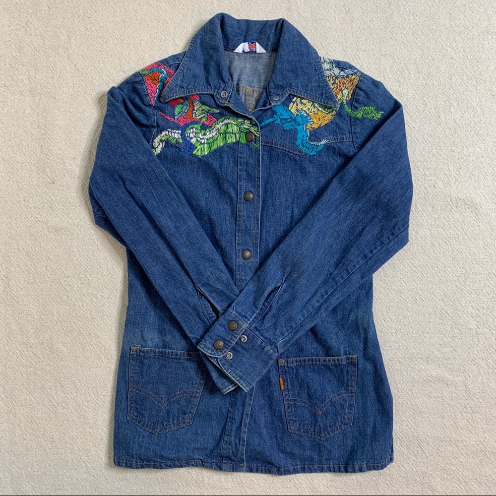 VTG Levi’s Orange Tab Western Denim Shirt S
